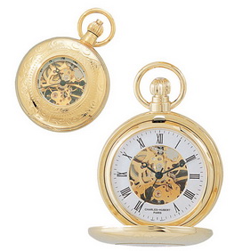 премия Золото Просмотр окна Pocketwatch с цепочкой