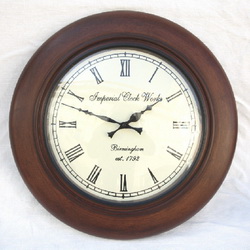 Часы настенные в деревянной раме Imperial Clock Works Bermingham 1792