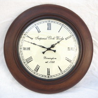 Часы настенные в деревянной раме Imperial Clock Works Bermingham 1792