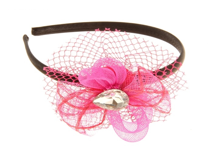 Карнавальный ободок Цветок блестящий, цвета МИКС