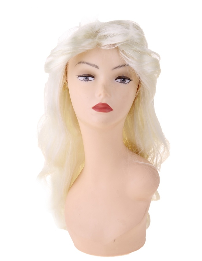 Карнавал парик блондинка длинные волосы концы волнами
