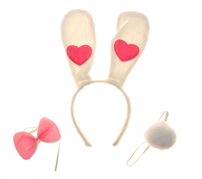 Карнавальный набор Зайчик, 3 предмета: хвост, ободок, бант
