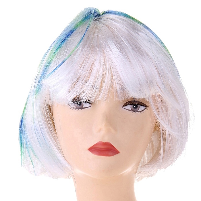 Карнавал парик каре трехцветное