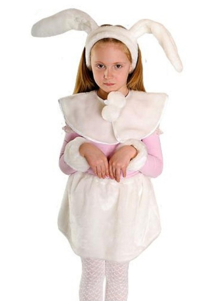 Костюм Зайчик, для девочки (4 - 8 лет)