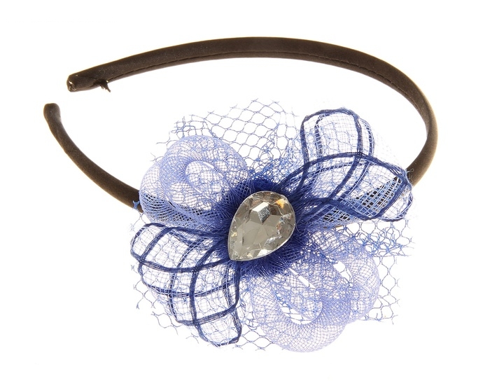 Карнавальный ободок Цветок блестящий, цвета МИКС