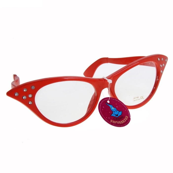 Очки Гигант, длинный край, цвета МИКС