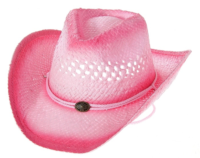 Шляпа ковбойская Гламурно- розовая