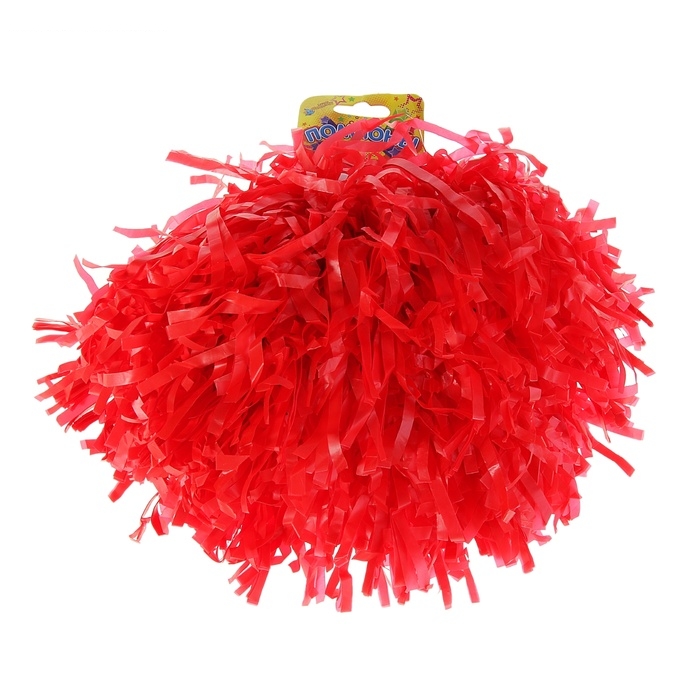 Карнавальный помпон (одевается на пальцы) цвет красный