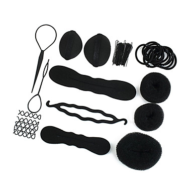 Леди Стайлинг База Аксессуар чайник Коврики Заколки Клип Вставить инструмент волос Bun Набор