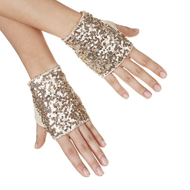 Хлопок с блестящими пайетками перчатки танцев для дам больше цветов (пара)