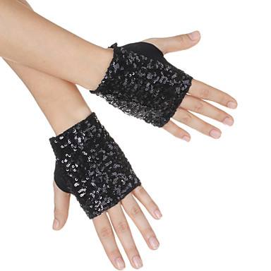 Хлопок с блестящими пайетками перчатки танцев для дам больше цветов (пара)