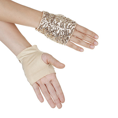 Хлопок с блестящими пайетками перчатки танцев для дам больше цветов (пара)