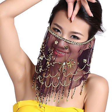 Производительность танцевальная одежда с блестками Тюль покрывалами Танец живота для дам больше цветов