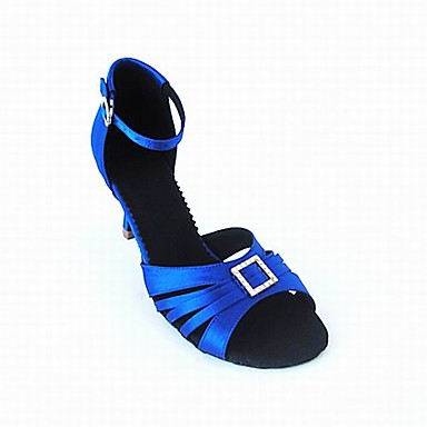 настроенных женщин атласа лодыжку ремень латинские / Обувь для бальных танцев (больше цветов)