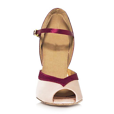 Мода заказной Женские атласная Верхний Обувь для танцев