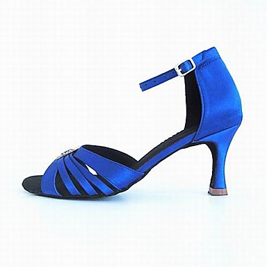 настроенных женщин атласа лодыжку ремень латинские / Обувь для бальных танцев (больше цветов)