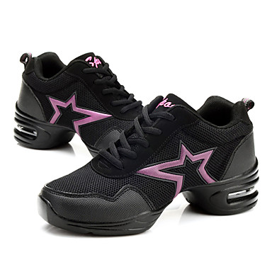 Мужская кожа И воздухопроницаемой сеткой Танцы Кроссовки для бальных