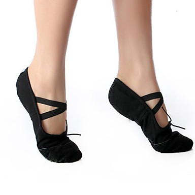 Мода женские бальные холста и кожи Верхняя Танцевальная обувь (больше цветов)