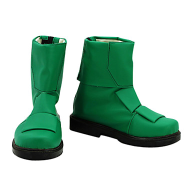 Короткие Juken Sentai Gekiranger Зеленая искусственная кожа мужские ботинки