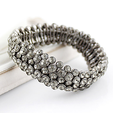 Двухместный Rhinestone Упругие браслет