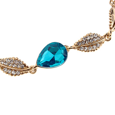 (1 шт) Мода Женские золотые браслет Rhinestone