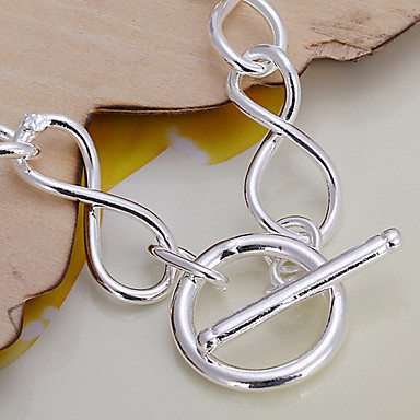 серебро медь цепи и ссылка браслеты моды 20.5cm женские