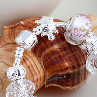 Сладостных 6.3cm Женская белый кристаллический Strand браслет (1 шт)