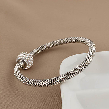Золото / Серебро / розовое золото цепи нержавеющая сталь браслет Rhinestone Шпагат