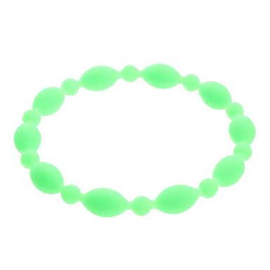 Candy цвет силиконовой резины длинный браслет бусины
