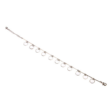 Круг кулон металл Anklet (Platinum)