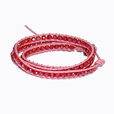 Длинные однорядные Rhinestone тканые браслет