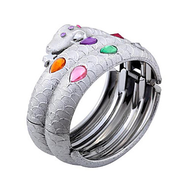Модное Rhinestones смолаы Змея Браслет Bangle