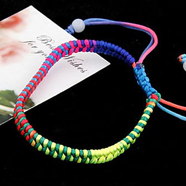 Многоцветный Ткань Браслет Дружбы сладостных 7см женщин (многоцветный) (1 шт)