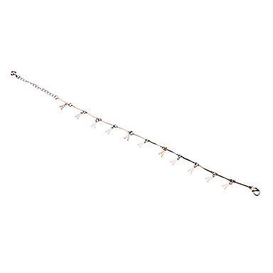 Металл Письмо подвеска Anklet (Platinum)