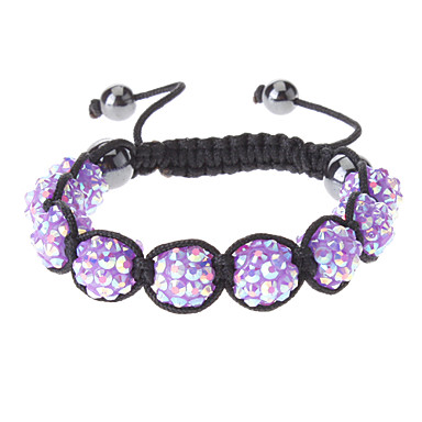 Шамбала 9-Resin-бусины с Rhinstone браслет