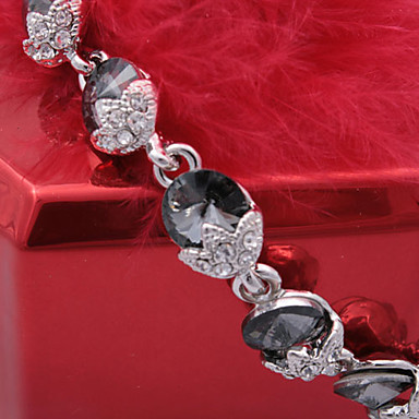 Vintage Браун Rhinestone связанных браслет