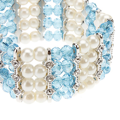 Четыре Дренаж Blue Diand Pearl браслет