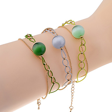 Lureme Handke Opal шнур браслет (случайный цвет)
