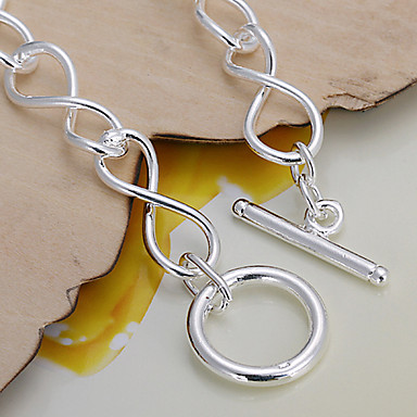 серебро медь цепи и ссылка браслеты моды 20.5cm женские