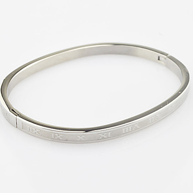 Серебряная римские цифры Bangle