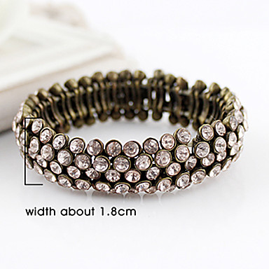 Двухместный Rhinestone Упругие браслет