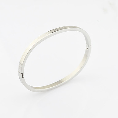 Серебряная римские цифры Bangle