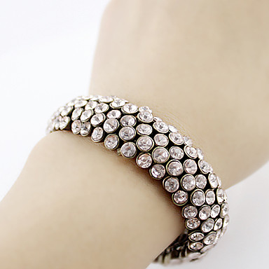 Двухместный Rhinestone Упругие браслет
