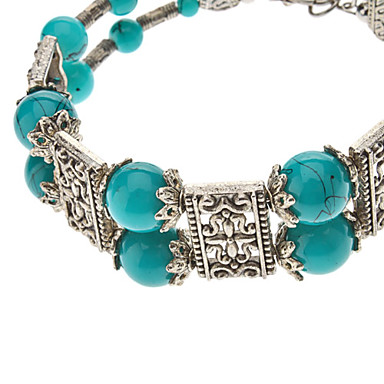 Народном стиле Classic Blue Totem бусины серебрение Bracelace