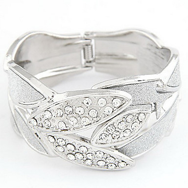 nk Стиль листьев Rhinestone инкрустированные браслет (разных цветов)