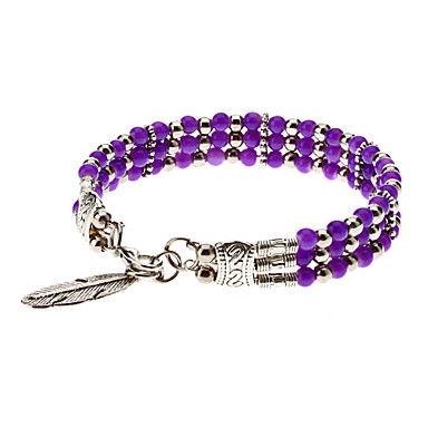 Народные Стиль 3 строка бусины серебрение Bracelace