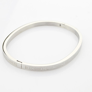Серебряная римские цифры Bangle