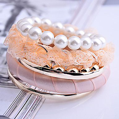 Сплав Pearl кружева браслет (разных цветов)