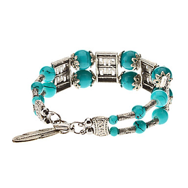 Народном стиле Classic Blue Totem бусины серебрение Bracelace