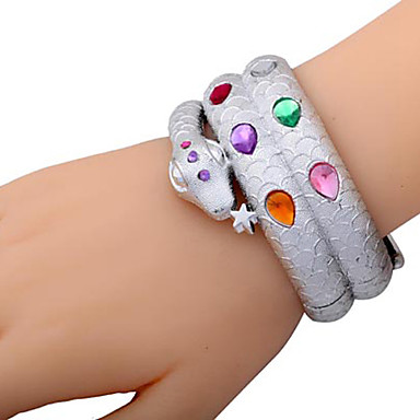 Модное Rhinestones смолаы Змея Браслет Bangle